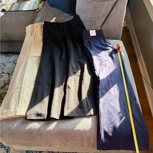 Talbots Women's Black, Navy, and Cream Trousers